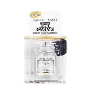 Zapachy do domu - Yankee Candle 1220928e puszyste ręczniki do rąk (Fluffy towels) aucie i domu odświeżacz powietrza Car Jar Ultimate, plastik, biały, 7.8 x 13.4 x 2.5 cm 1220928E - miniaturka - grafika 1