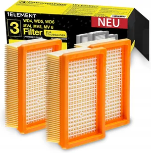 3-Filtry Harmonijkowe do Odkurzaczy Kärcher WD4, WD5, WD6 / MV4, MV5, MV - Filtry do odkurzaczy - miniaturka - grafika 1