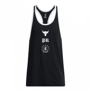 Męski top treningowy Under Armour Project Rock Racer Tank Boh - czarny - UNDER ARMOUR - Koszulki sportowe męskie - miniaturka - grafika 1