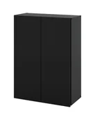 Szafki łazienkowe - Szafka Łazienkowa Wisząca 60cm HUGO Czarna Mat - miniaturka - grafika 1