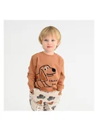 Bluzy i sweterki niemowlęce - COOL CLUB Bluza w kolorze jasnobrązowym - miniaturka - grafika 1
