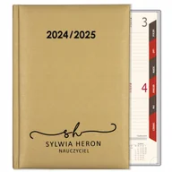 Kalendarze - KALENDARZ DLA NAUCZYCIELA 2024/2025 ZŁOTY PREZENT TERMINARZ NAUCZYCIELA WZ - miniaturka - grafika 1