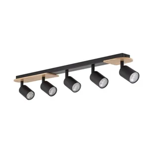 Cover Wood lampa sufitowa (spot) 5xGU10 czarna 5777 - Lampy sufitowe - miniaturka - grafika 1