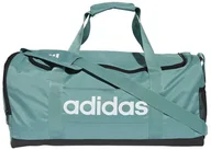 Torby sportowe - Adidas Torba sportowa Linear Duffel zielona (JX9033) - miniaturka - grafika 1
