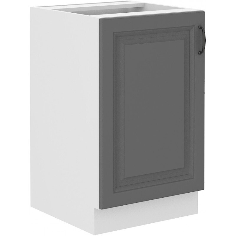 Szafka pod zlewozmywak dolna SOPHIA – szerokość 50 cm, szara/biała