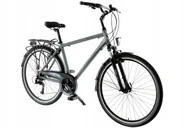 Rowery - Rower 28 Kands Alfa City grafit-złoty M21" - miniaturka - grafika 1