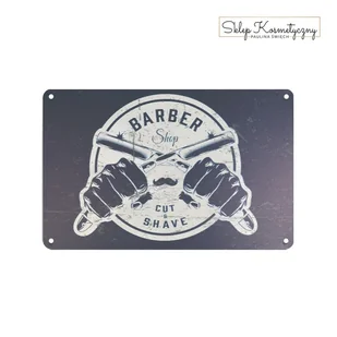 Tablica ozdobna barber B034 - Wyposażenie studia tatuażu - miniaturka - grafika 1