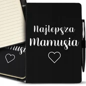 Notesy i bloczki - Notes A5 Black Prezent DLA NAJLEPSZEJ MAMY Wzory - miniaturka - grafika 1