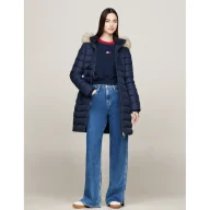 Kurtki damskie - Tommy Jeans Puchowa kurtka | Slim Fit - miniaturka - grafika 1