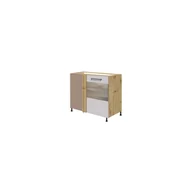 Szafki kuchenne - Szafka Dolna Stojąca Narożna 1 Drzwi Prawa 25D Infinity Latte Fadome Sosna Andersen, Półka Wiórowa, Basic, h 10cm - miniaturka - grafika 1
