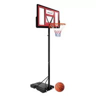 Koszykówka - Zestaw obręczy do koszykówki ze stojakiem stalowym czerwonym Hauki - miniaturka - grafika 1