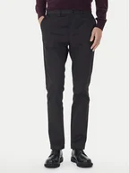 Spodnie męskie - Calvin Klein Chinosy LV04LD613G Czarny Slim Fit - miniaturka - grafika 1