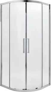 Kabina prysznicowa półokrągła Zilia 90 x 90 x 200 cm inox/transparentna - Kabiny prysznicowe - miniaturka - grafika 1
