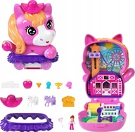 Figurki dla dzieci - Figurka Mattel Polly Pocket Kucykowe rodeo + akcesoria - miniaturka - grafika 1