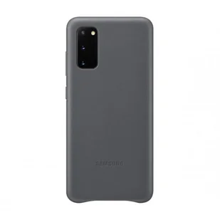Samsung Nakładka Leather Cover do Galaxy S20 szary - Etui i futerały do telefonów - miniaturka - grafika 1