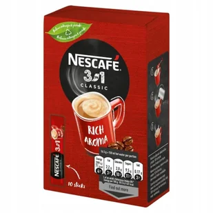 Kawa 3w1 NESCAFE CLASSIC 170G W SASZETKACH KARTONIK BOGATY WYRAZISTY AROMAT - Kawa w kapsułkach i saszetkach - miniaturka - grafika 1