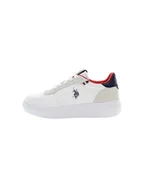 Trampki męskie - U.S. Polo Assn. Sneakersy w kolorze białym - miniaturka - grafika 1