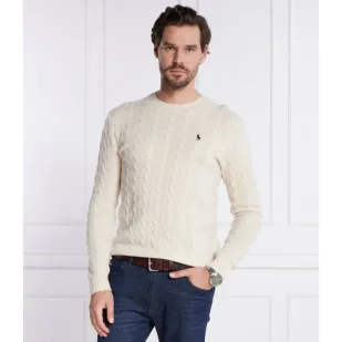 POLO RALPH LAUREN Wełniany sweter Slim Fit z dodatkiem kaszmiru - Swetry męskie - miniaturka - grafika 1