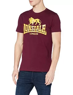 Lonsdale London London Męska koszulka z logo, czerwony, s 119083_2-2011-S - Koszulki męskie - miniaturka - grafika 1