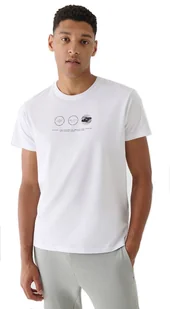 Męska koszulka bawełniana 4F M2481 casualowy T-SHIRT sportowy R. XXL - Koszulki męskie - miniaturka - grafika 1