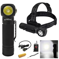 Latarki - Latarka Led Taktyczna, Czołówka 5000Lm, Magnes, Wodoodporna Mega Parametry Lepsza Niż Armytek - miniaturka - grafika 1