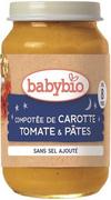 Dania dla dzieci - Danie na dobranoc makaron z marchewką i pomidorem od 8 miesiąca BIO 200 g BabyBio - miniaturka - grafika 1