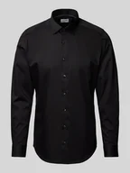 Koszule męskie - Koszula biznesowa o kroju slim fit z kołnierzykiem typu kent - miniaturka - grafika 1