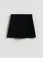 Sukienki i spódniczki dla dziewczynek - Reserved - Plisowana spódniczka z kokardkami - czarny - miniaturka - grafika 1