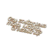 Scrapbooking - EKO-DECO, napis, Czy zostaniesz moją Matką Chrzestną - miniaturka - grafika 1