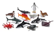 Figurki dla dzieci - FAUNICA Zwierzęta mórz i oceanów- zestaw 12 figurek - miniaturka - grafika 1