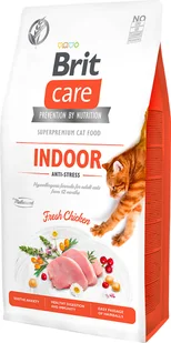 BRIT CARE CAT Grain-Free Indoor Anti-stress 0,4 kg - Sucha karma dla kotów - miniaturka - grafika 1