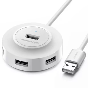 Hub UGREEN CR106, Adapter 4w1, 4xUSB, 1m (biały) - Huby USB - miniaturka - grafika 1
