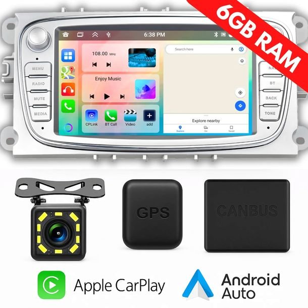 Radio Samochodowe Android 6gb Do Ford Mondeo Mk4 Focus Mk2 Mk3 Galaxy Wifi