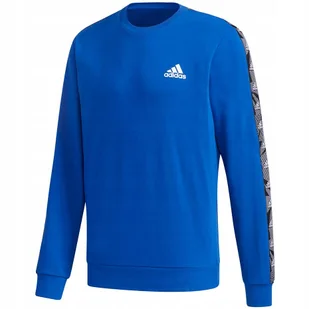 Bluza męska adidas Essentials Tape Sweatshirt niebieska GD5449 S - Bluzy męskie - miniaturka - grafika 1