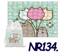 Puzzle - PUZZLE 192 EL. UKŁADANKA PREZENT SŁODKI KOTEK KICIA+ WORECZEK Z NADRUKIEM - miniaturka - grafika 1