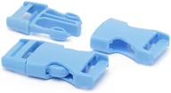 Pasmanteria - Klamry plastikowe 10 szt. 20mm NIEBIESKIE - miniaturka - grafika 1