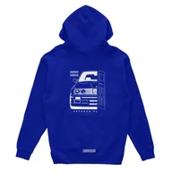 Odzież do sportów motorowych - Bluza z kapturem przód BMW E30 niebieska-XS - miniaturka - grafika 1