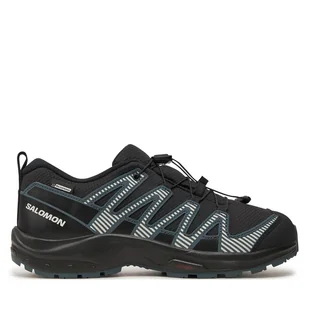 Trekkingi Salomon Xa Pro V8 Waterproof L47568000 Czarny - Buty trekkingowe dziecięce - miniaturka - grafika 1