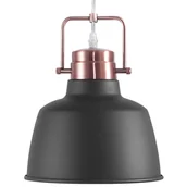 Lampy sufitowe - BLmeble Lampa wisząca czarno-miedziana NARMADA BLmeble - miniaturka - grafika 1