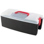 Pojemniki przemysłowe - Pojemnik wielofunkcyjny czarno-transparentny duży 13,5" Patrol Group - miniaturka - grafika 1