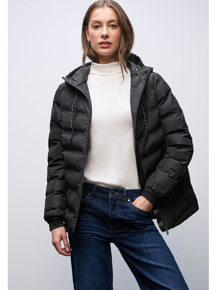 Street One Kurtka pikowana w kolorze czarnym