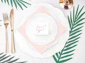 Gadżety dla niej i dla niego - PartyDeco Pudełeczka dla gości "Thank You", różowe złoto, 10 szt PUDP35-008-019R - miniaturka - grafika 1