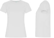 Koszulki i topy damskie - T-shirt Koszulka Damska ORGANICZNA BAWEŁNA Roly GOLDEN 6696 BIAŁA M - miniaturka - grafika 1