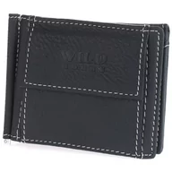 Portfele - Męski portfel skórzany banknotówka Wild Horse 16 granatowy z białym akcentem RATY 0% | PayPo | GRATIS WYSYŁKA | ZWROT DO 100 DNI - miniaturka - grafika 1