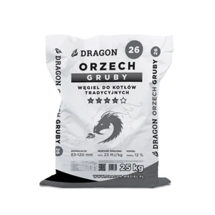 Dragon Węgiel ORZECH GRUBY 25 kg - Materiały opałowe - miniaturka - grafika 1
