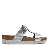 Klapki i japonki damskie - Klapki Scholl Luce T-Bat MF00694 Srebrny - miniaturka - grafika 1