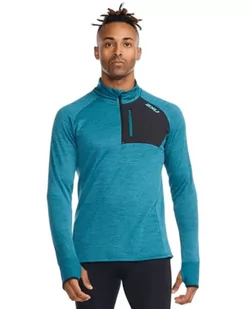 2XU Ignition 1/4 Zip Koszulka z długim rękawem - Koszulki sportowe męskie - miniaturka - grafika 1