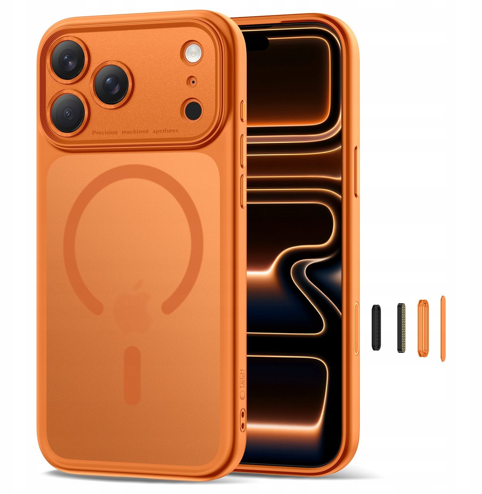 TECH-PROTECT MAGPEAK MAGSAFE CC IPHONE 17 PRO MAX MATTE COSMIC ORANGE