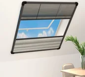 Moskitiery - Plisowana moskitiera do okien aluminiowych 80x100 cm z żaluzjami - miniaturka - grafika 1