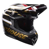 Kaski motocyklowe - Kask Cross BELL Moto-10 Spherical Fasthouse Ditd´25 Czarny/ZłotyM - miniaturka - grafika 1